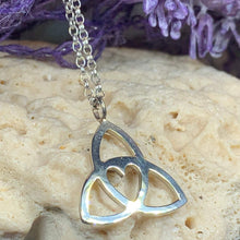 Load image into Gallery viewer, Gabrielle Triquetra Heart Necklace
