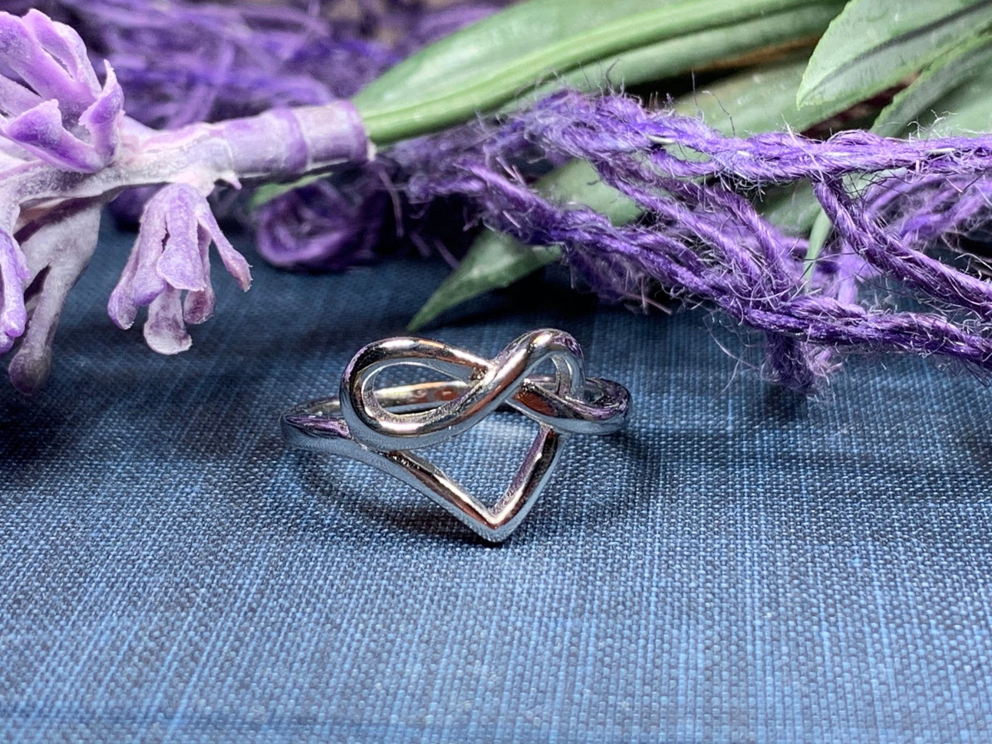 Celtic Forever Heart Ring — view 2