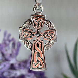 Celtic Sterling Silver Cross Necklace