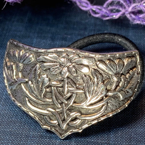 Load image into Gallery viewer, Celtic Daisy Ponytail Holder
