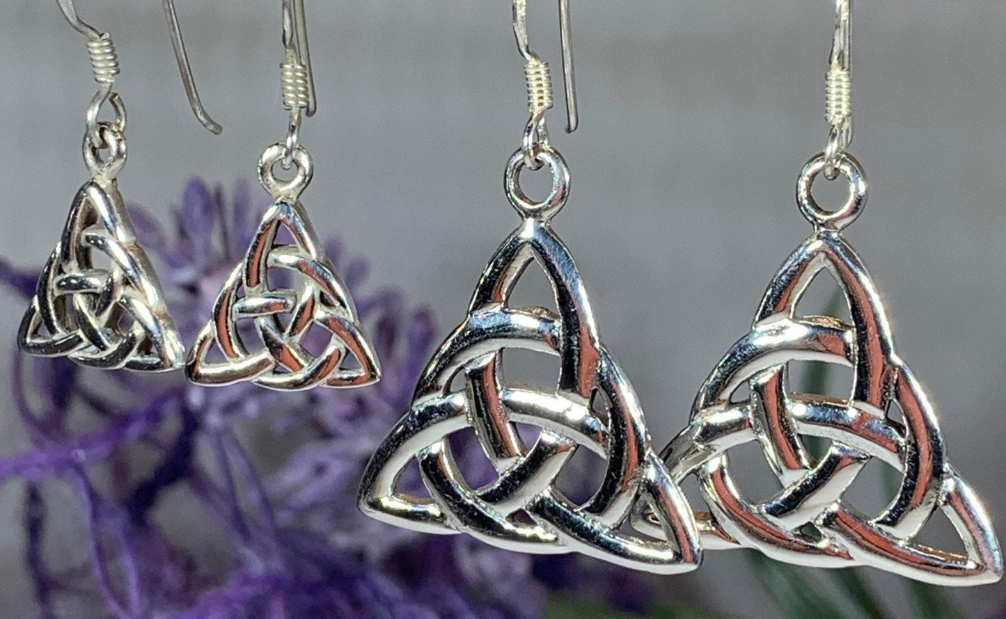 Rhoswen Trinity Knot Earrings — view 5