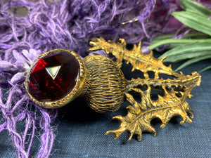 Thistle Brooch, Celtic Pin, Scotland Jewelry, Anniversary Gift, Scotland Brooch, Celtic Jewelry, Kilt Pin, Tartan Pin, Wiccan Pin