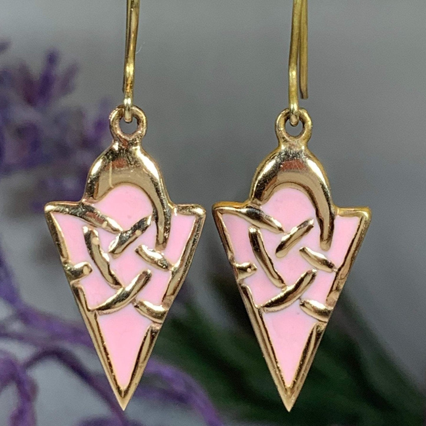 Pastel Celtic Earrings — view 4