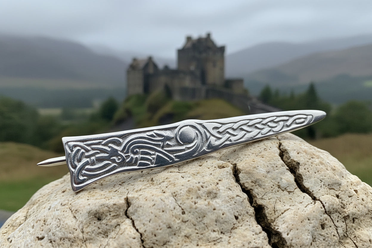 Celtic Dog Kilt Pin - Handmade in Scotland — view 5