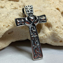 Load image into Gallery viewer, Dayle Celtic Cross Claddagh Necklace
