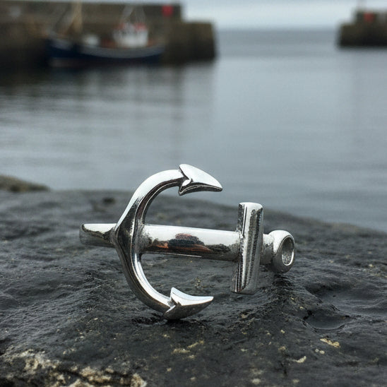 Harbor Anchor Ring in Sterling Silver — view 6