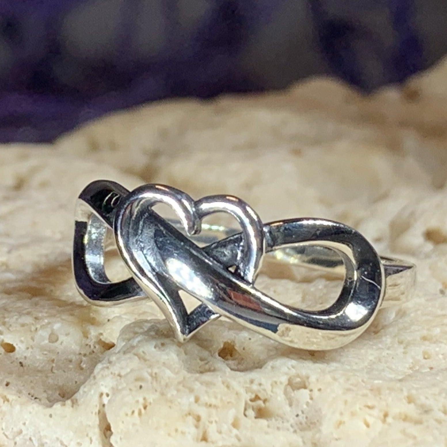 Crocker's Collection Silver Infinity Heart Shape Diamond Fashion Ring  87839CFSSSLRG - Crocker's Jewelers