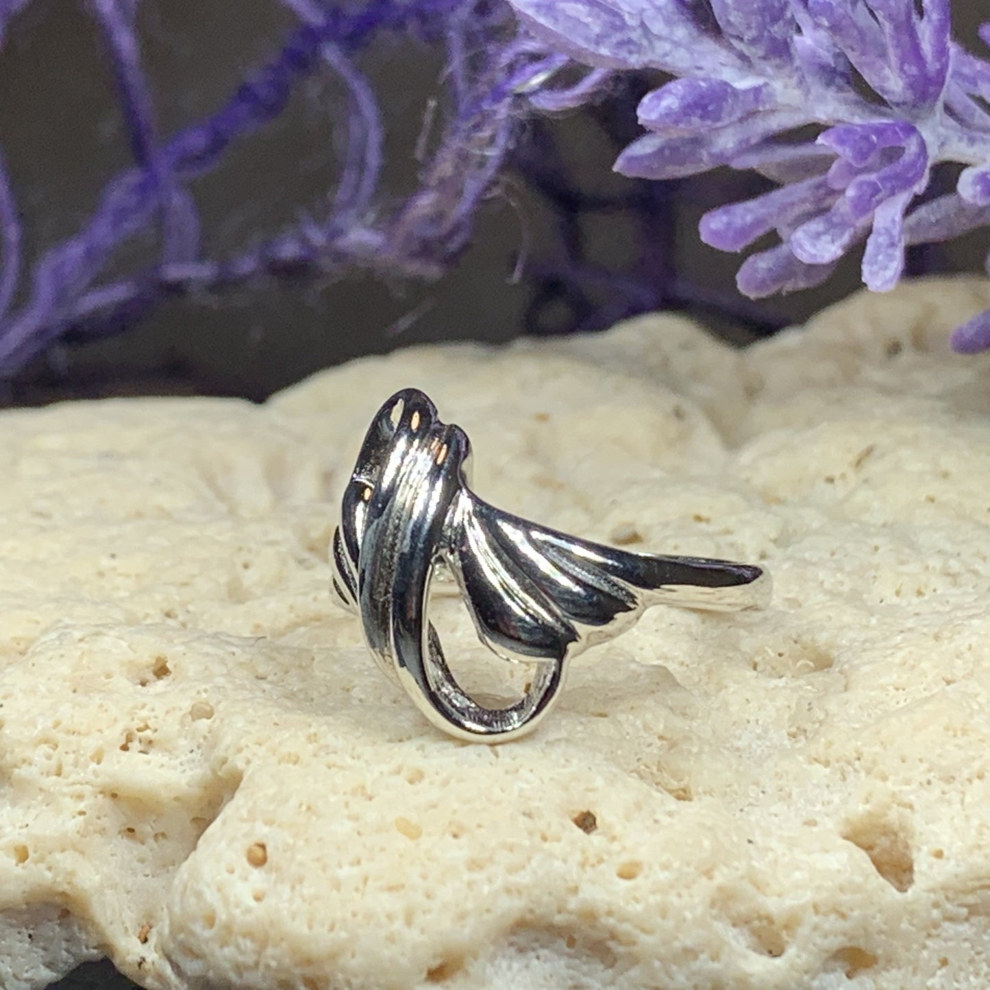 Celtic Knot Swirl Ring — view 6