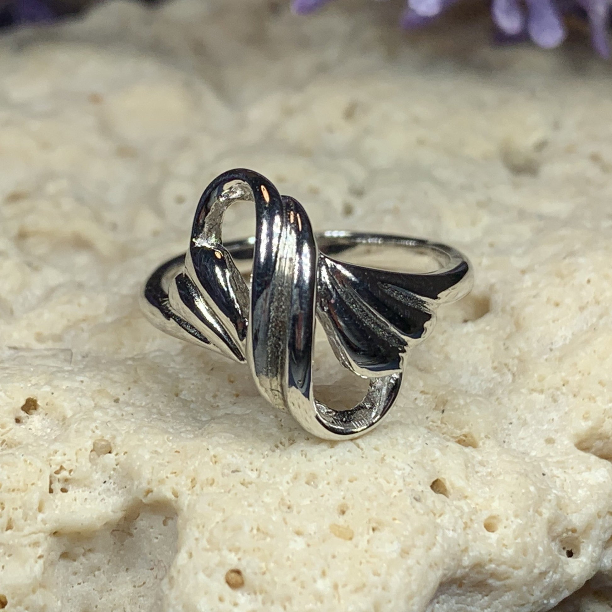 Celtic Knot Swirl Ring — view 4