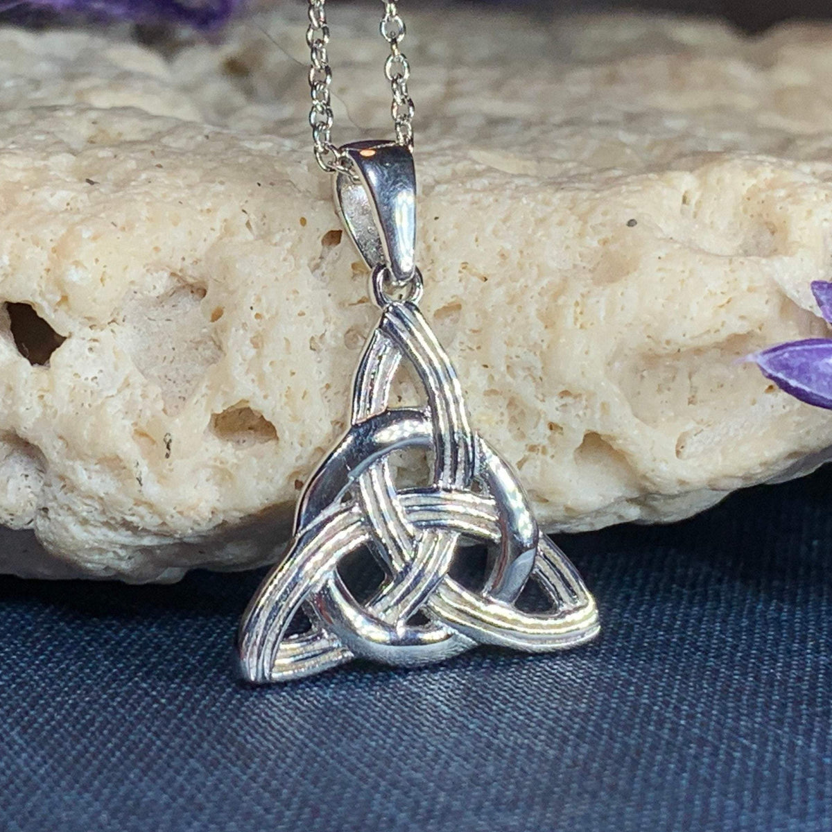 Vanessa Trinity Knot Necklace – Celtic Crystal Design Jewelry