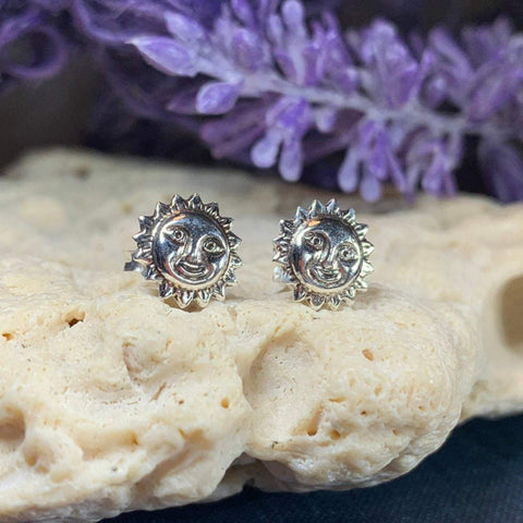 Load image into Gallery viewer, Sun Stud Earrings
