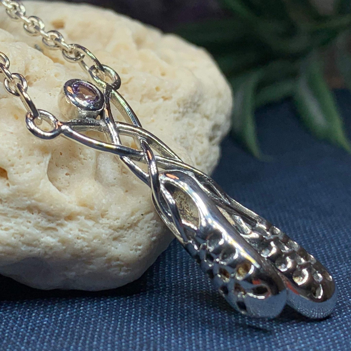 Kassidy Irish Dance Shoes Necklace in Sterling Silver — view 3