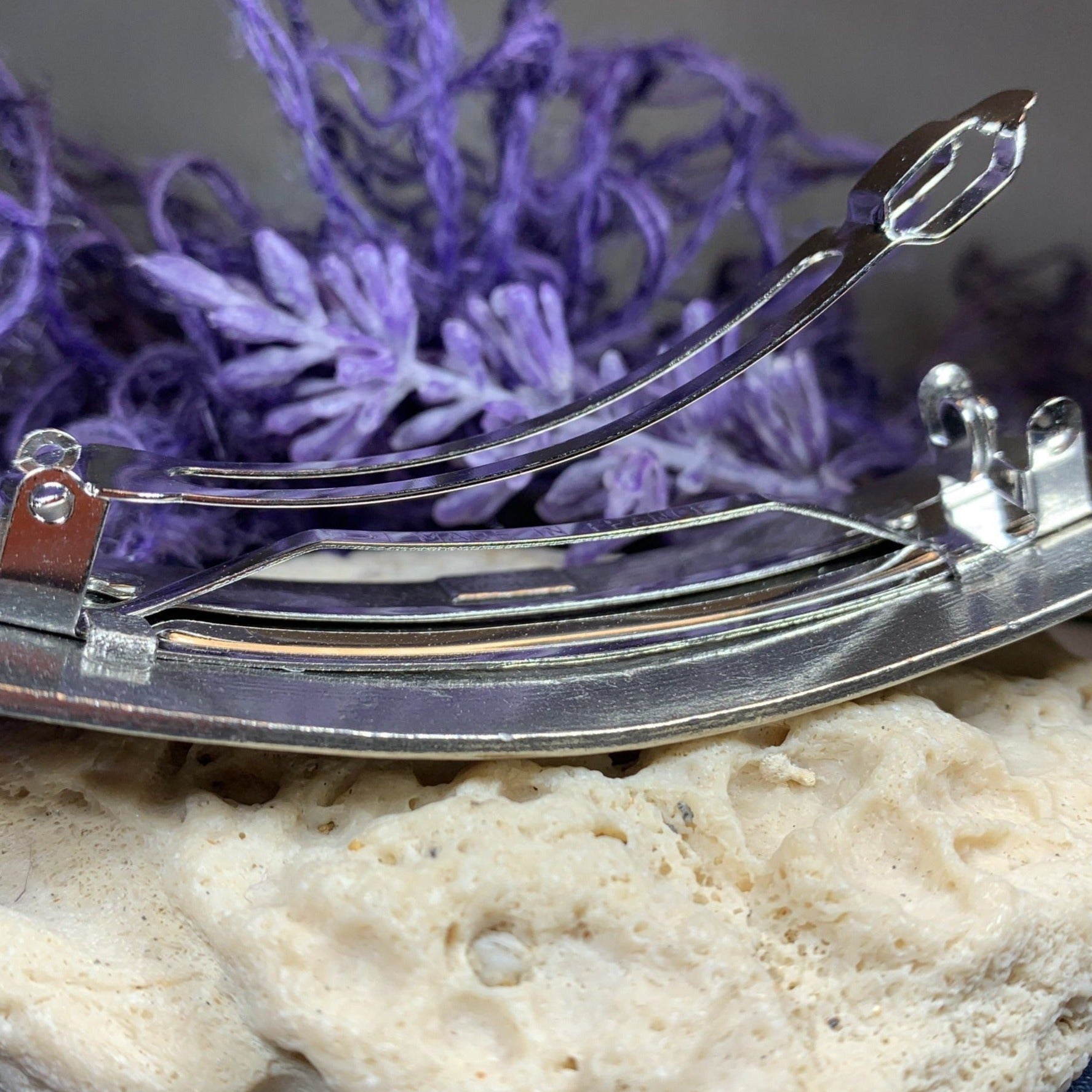 Celtic Knot Hair Clip, Celtic Barrette, Irish Jewelry, Pagan Jewelry, Friendship Gift, Wiccan Jewelry, Norse Jewelry, Animal Barrette