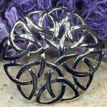 Load image into Gallery viewer, Pewter Trinity Knot Brooch
