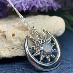 Moon Celtic Star Necklace