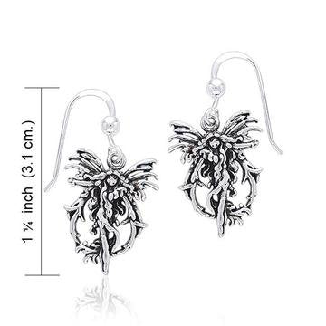 Pixie Fairy Earrings in Sterling Silver — view 7