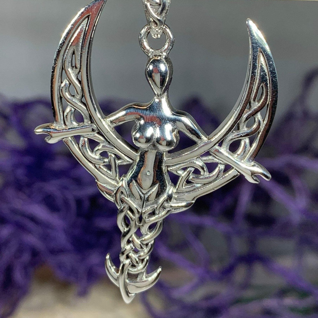 Celtic Moon Goddess Necklace