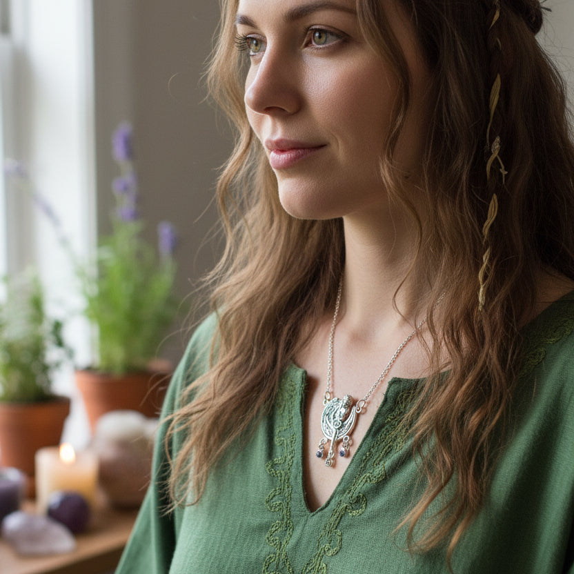Little Star Fairy Necklace in Sterling Silver — view 8