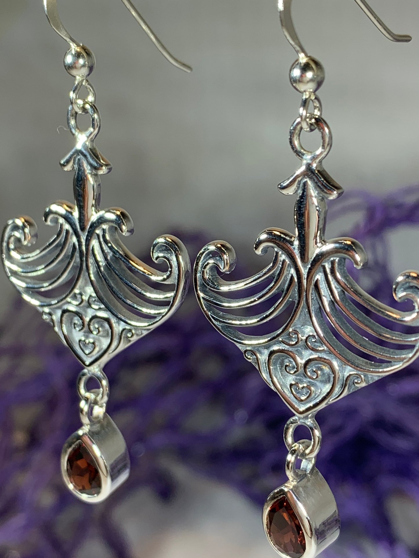 Elegant Celtic Viking Earrings — view 2