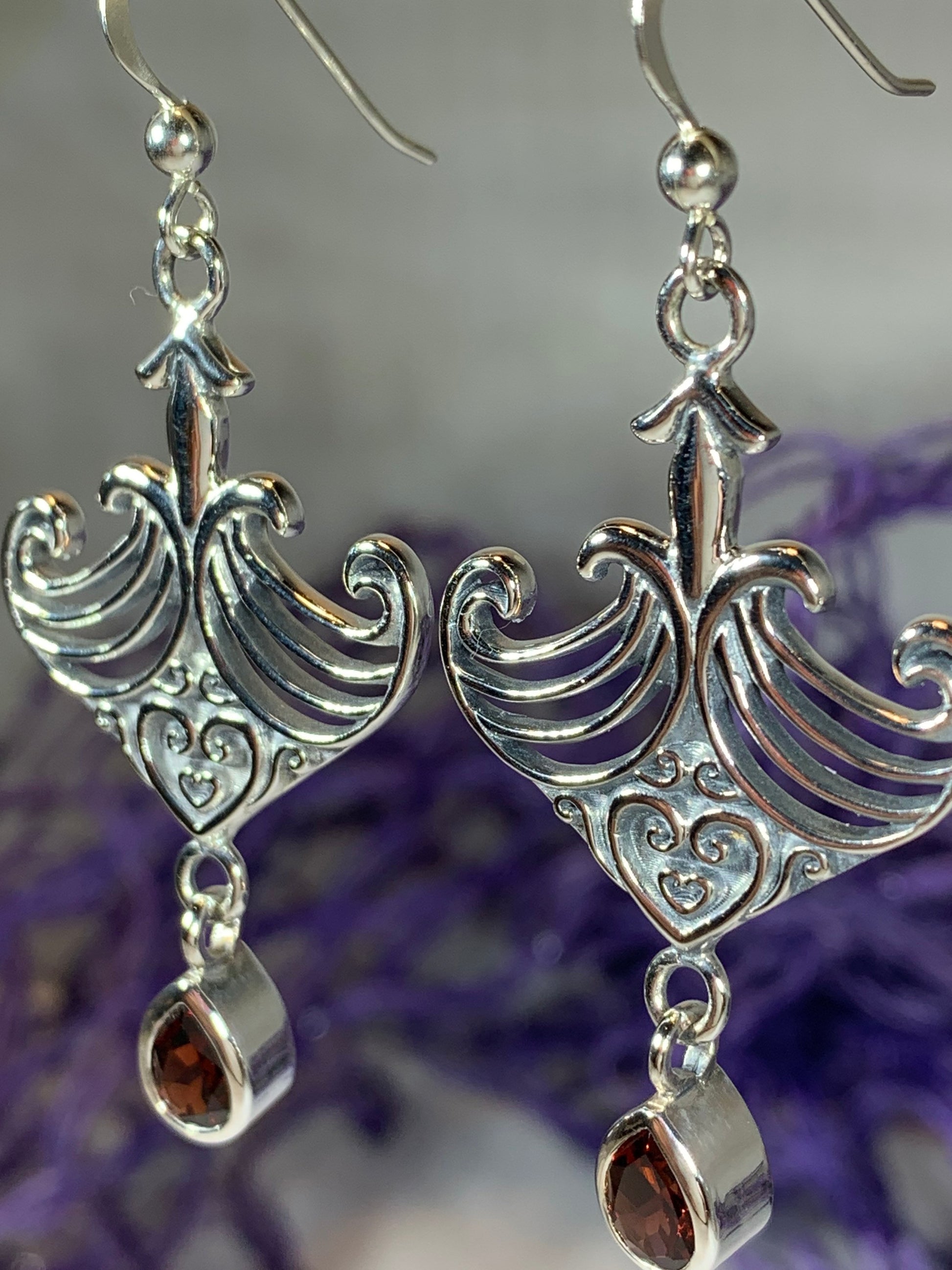 Elegant Celtic Viking Earrings — view 2