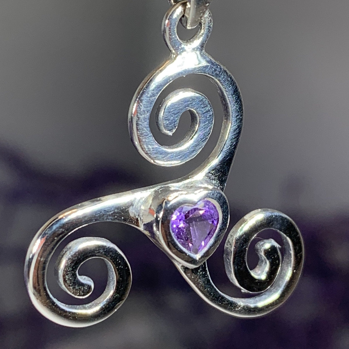 Celtic Spiral Love Necklace — view 5