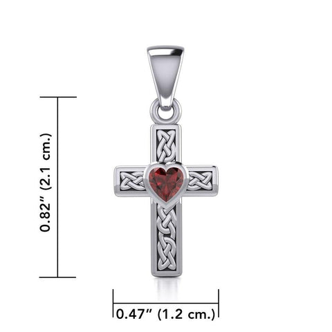 Load image into Gallery viewer, Heart Celtic Cross Necklace
