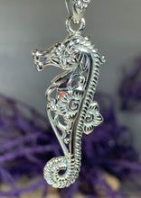 Load image into Gallery viewer, Blooming Seahorse Necklace
