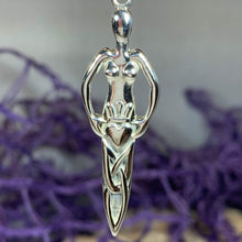 Load image into Gallery viewer, Danu Goddess Silver Necklace

