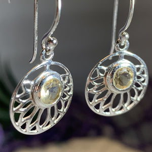 Celtic Lotus Flower Earrings