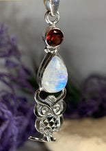 Load image into Gallery viewer, Owl Moonstone Necklace
