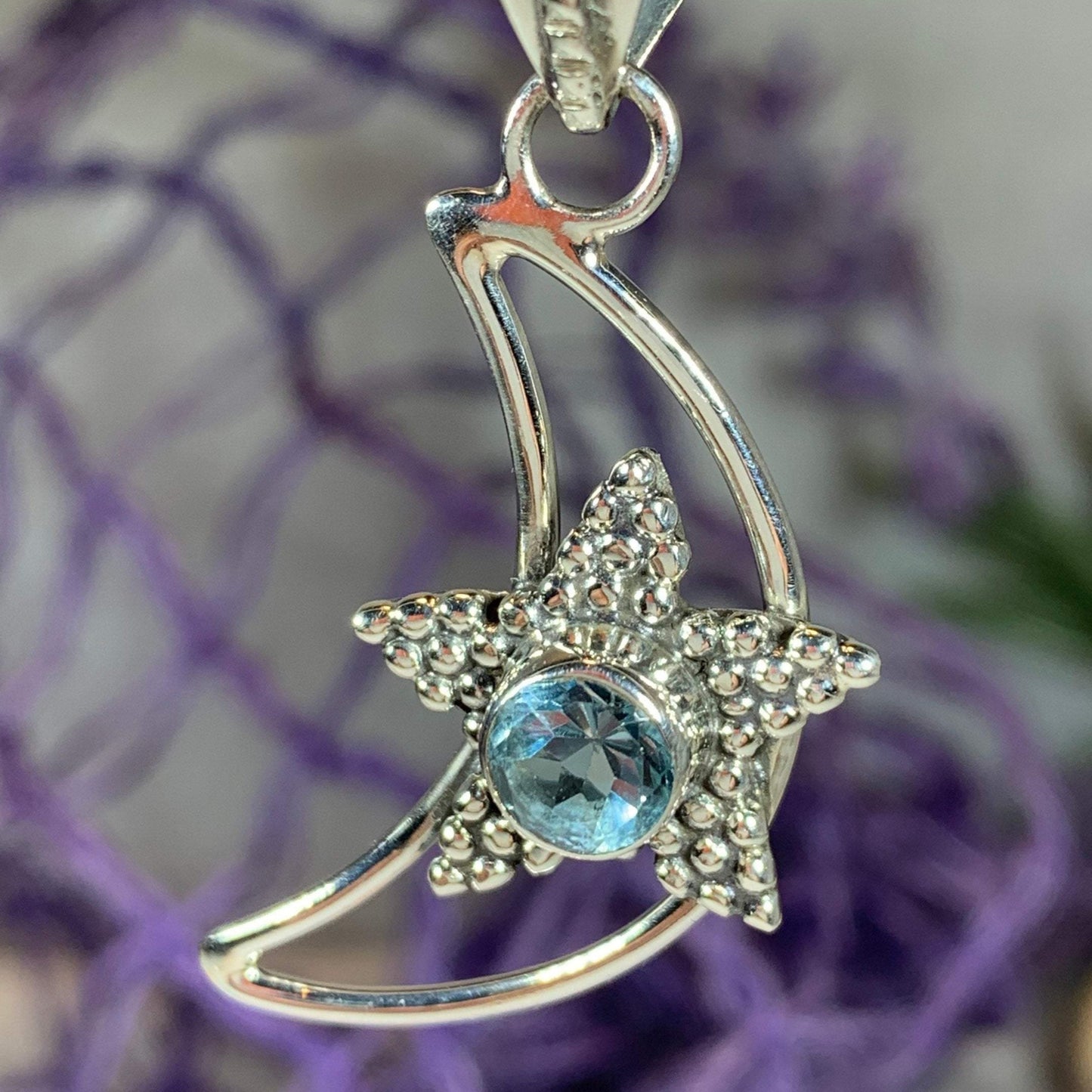 Starry Moon Necklace — view 2