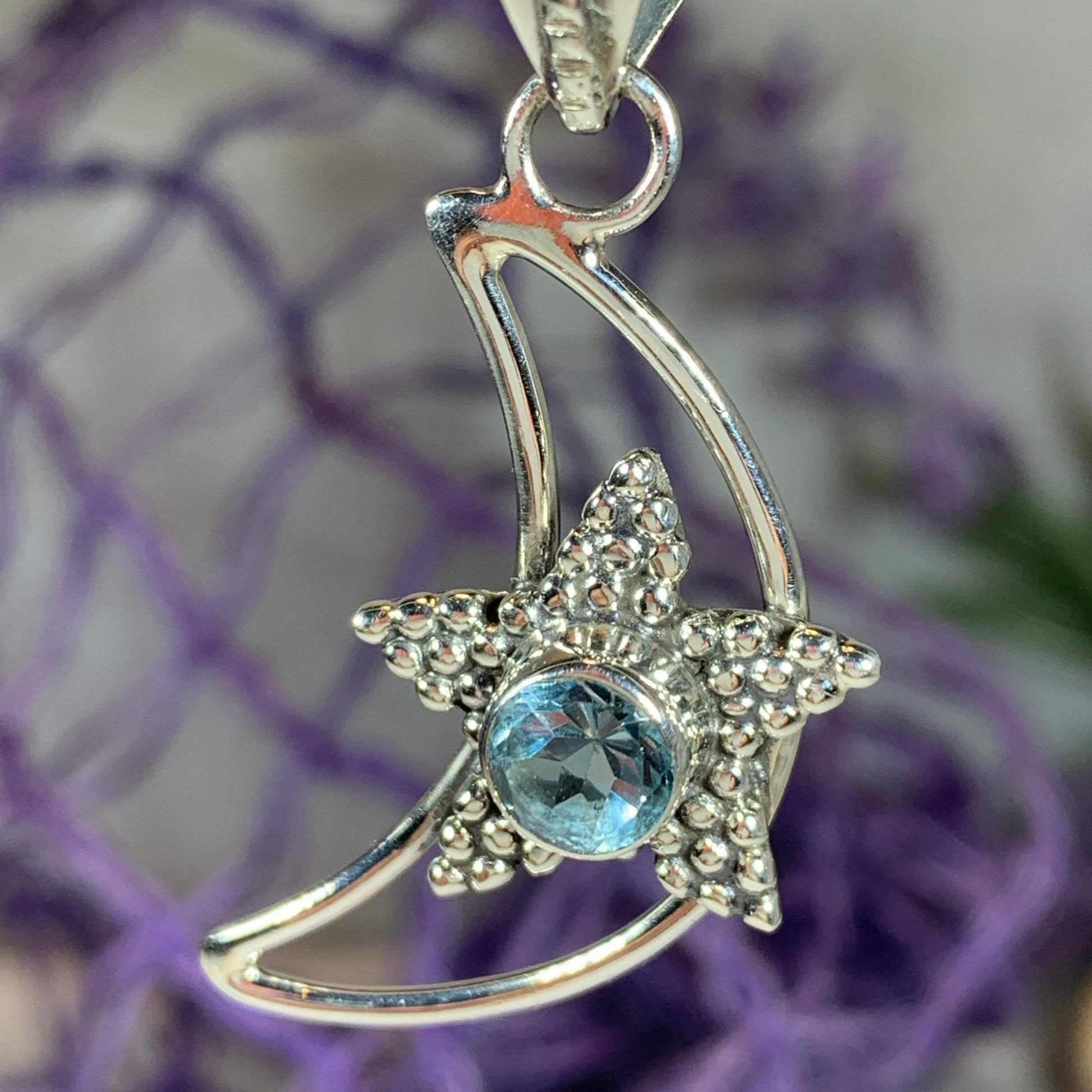 Starry Moon Necklace — view 2