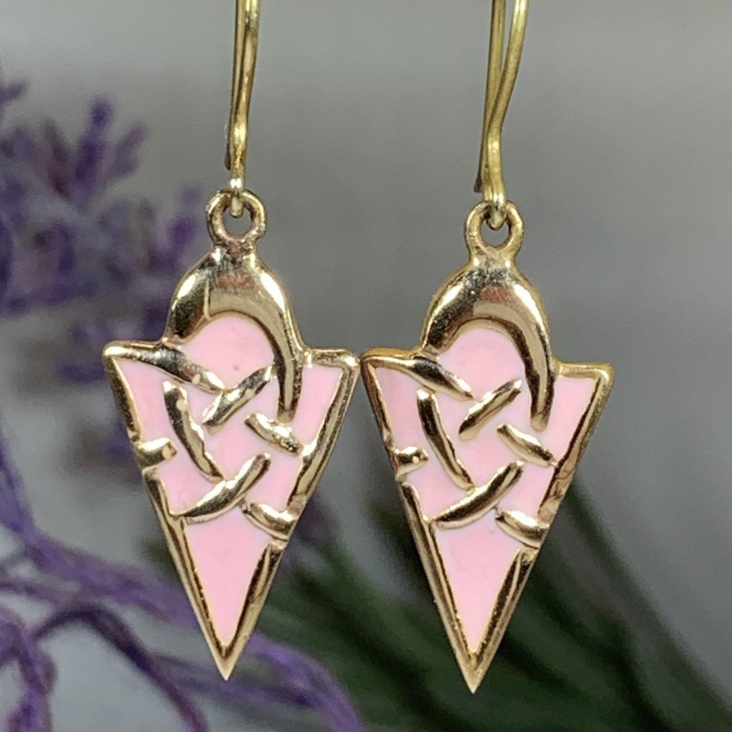 Pastel Celtic Earrings — view 3