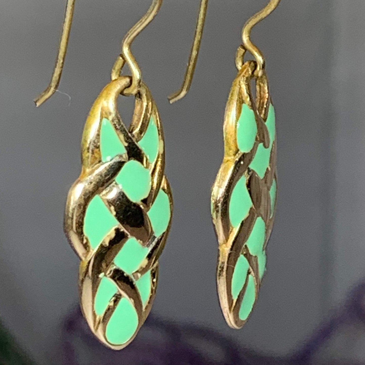 Pastel Celtic Knot Earrings — view 4