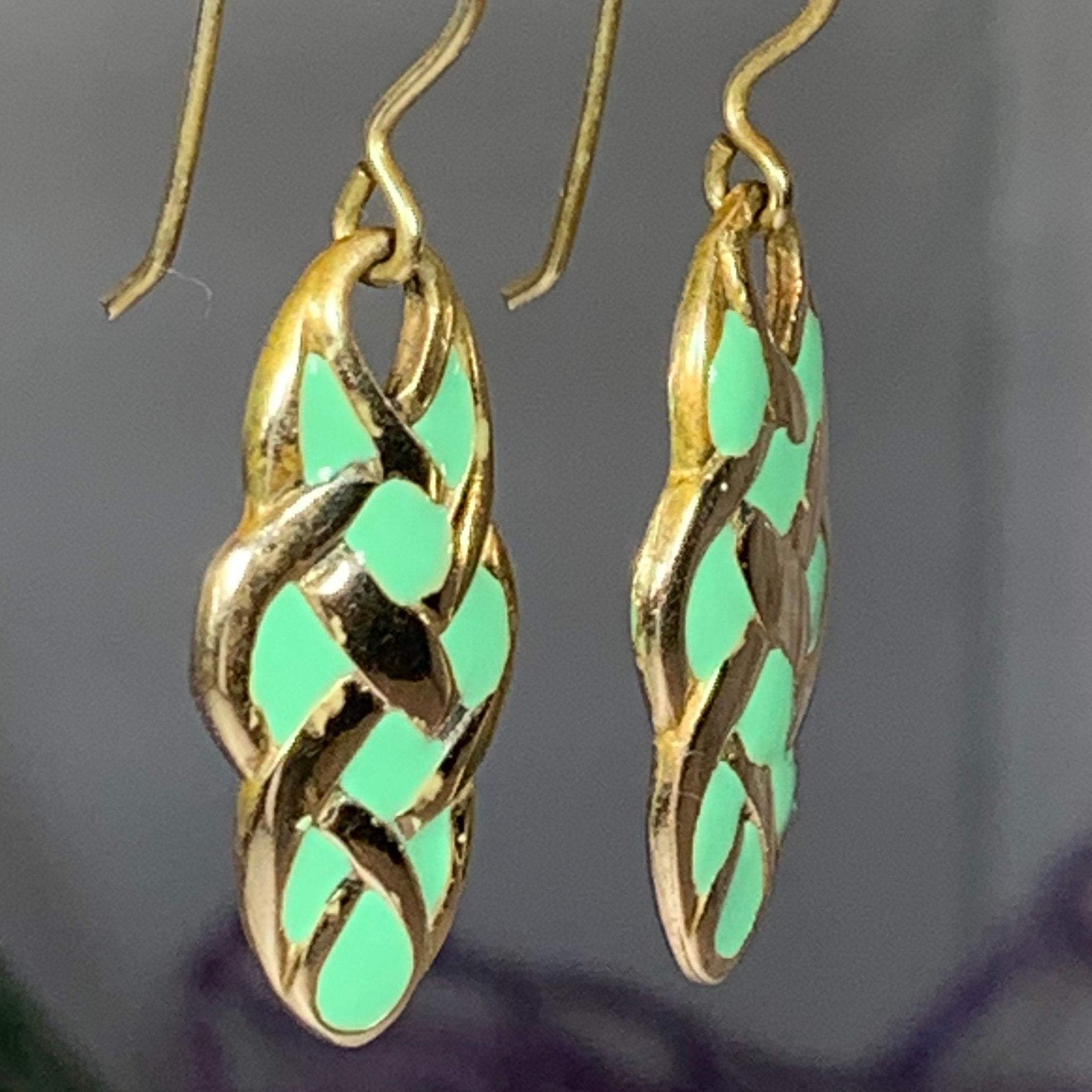 Pastel Celtic Knot Earrings — view 4