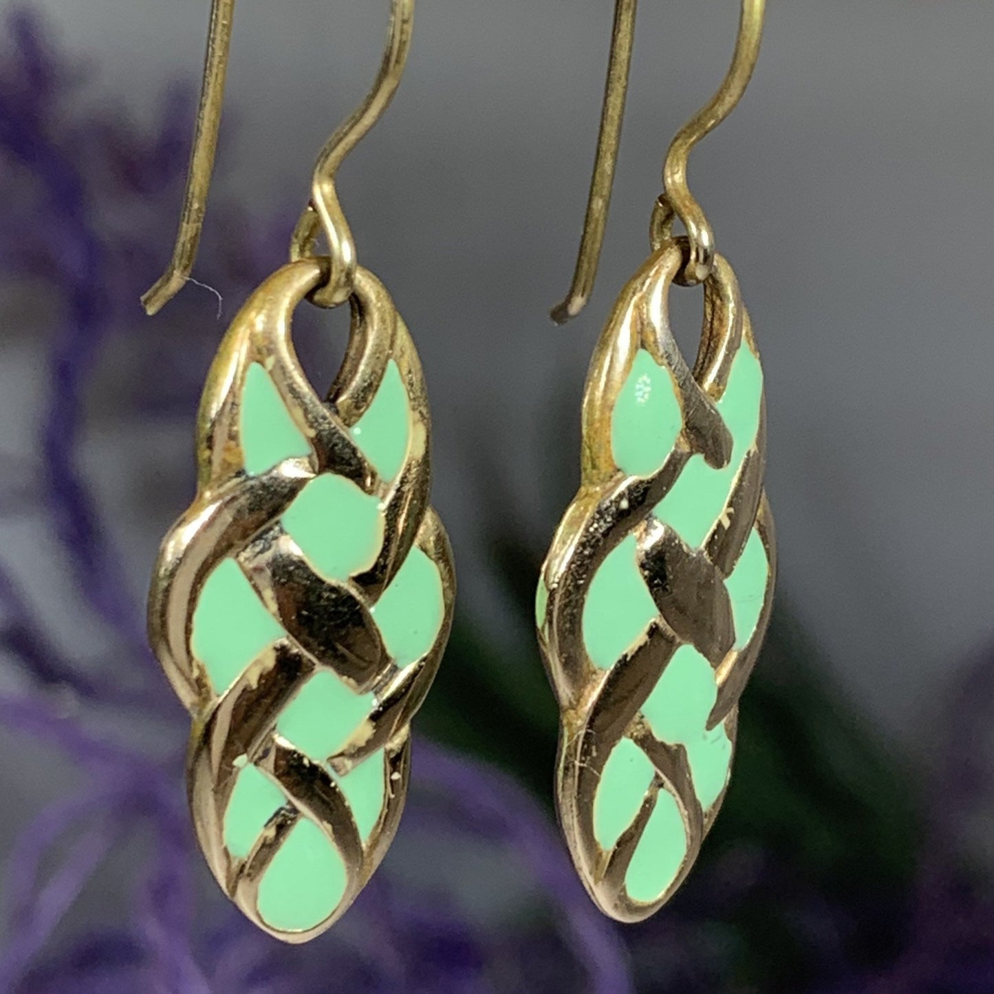 Pastel Celtic Knot Earrings — view 5
