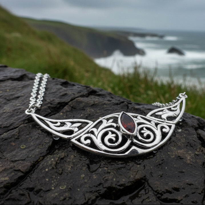 Celtic Elegance Necklace in Sterling Silver — view 9