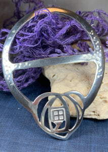 Celtic Mackintosh Heart Scarf Ring