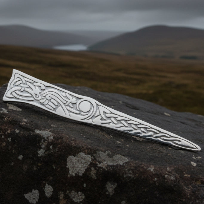 Celtic Dog Kilt Pin - Handmade in Scotland