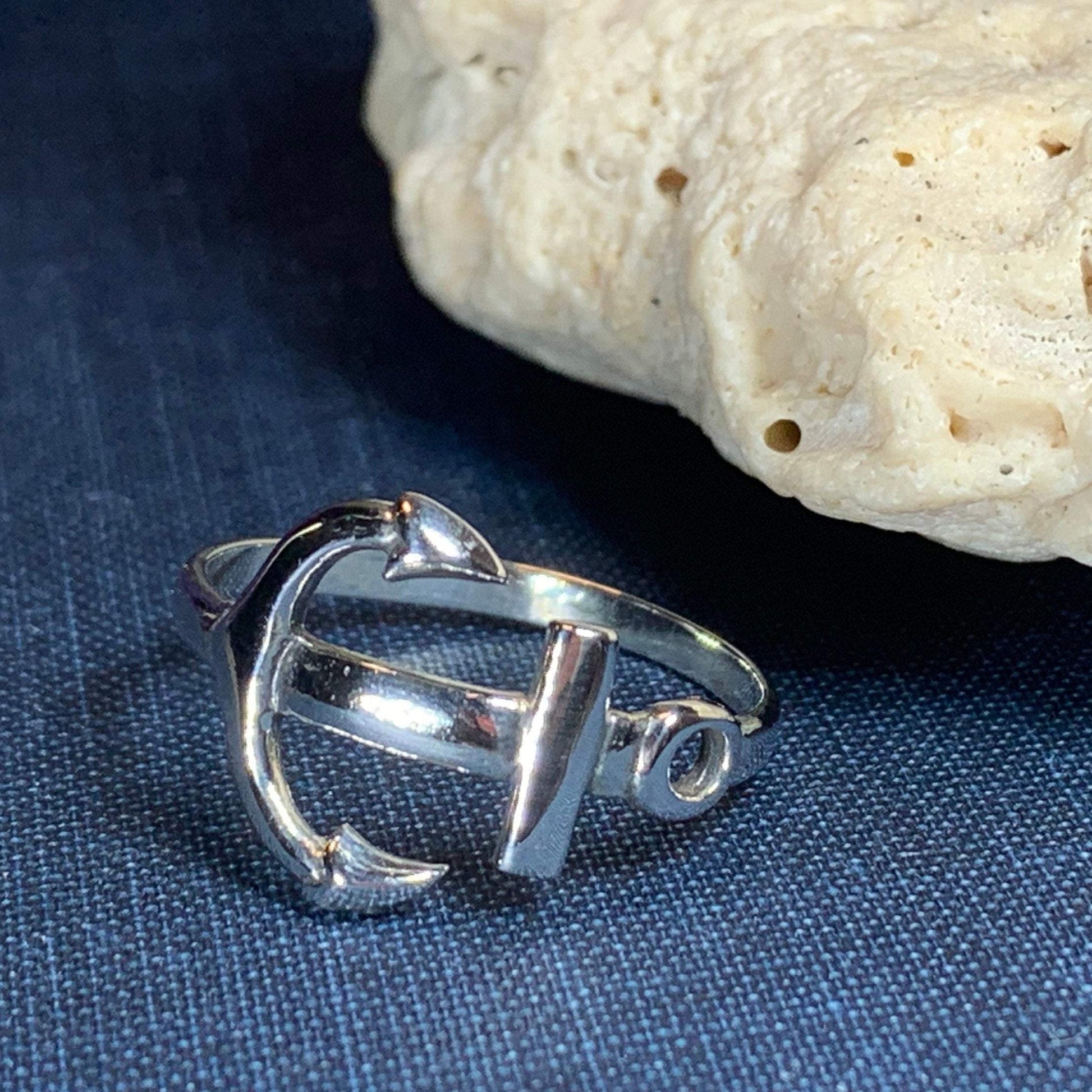 Harbor Anchor Ring in Sterling Silver — view 4