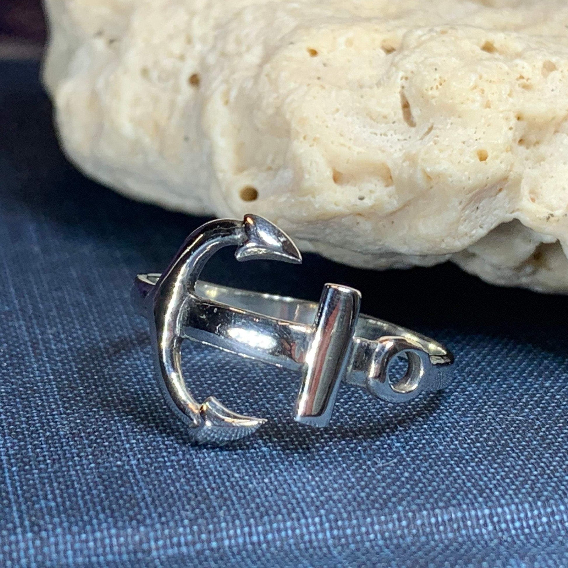 Harbor Anchor Ring in Sterling Silver — view 5
