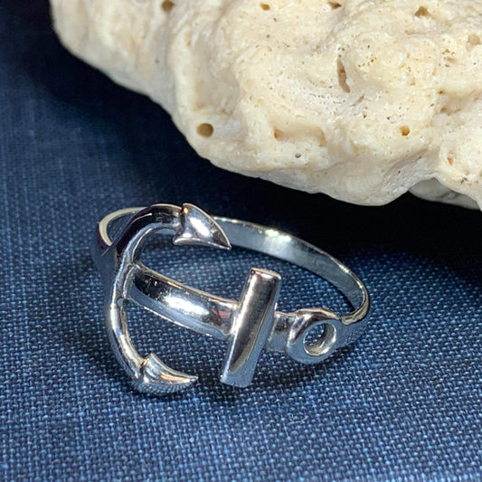 Harbor Anchor Ring in Sterling Silver