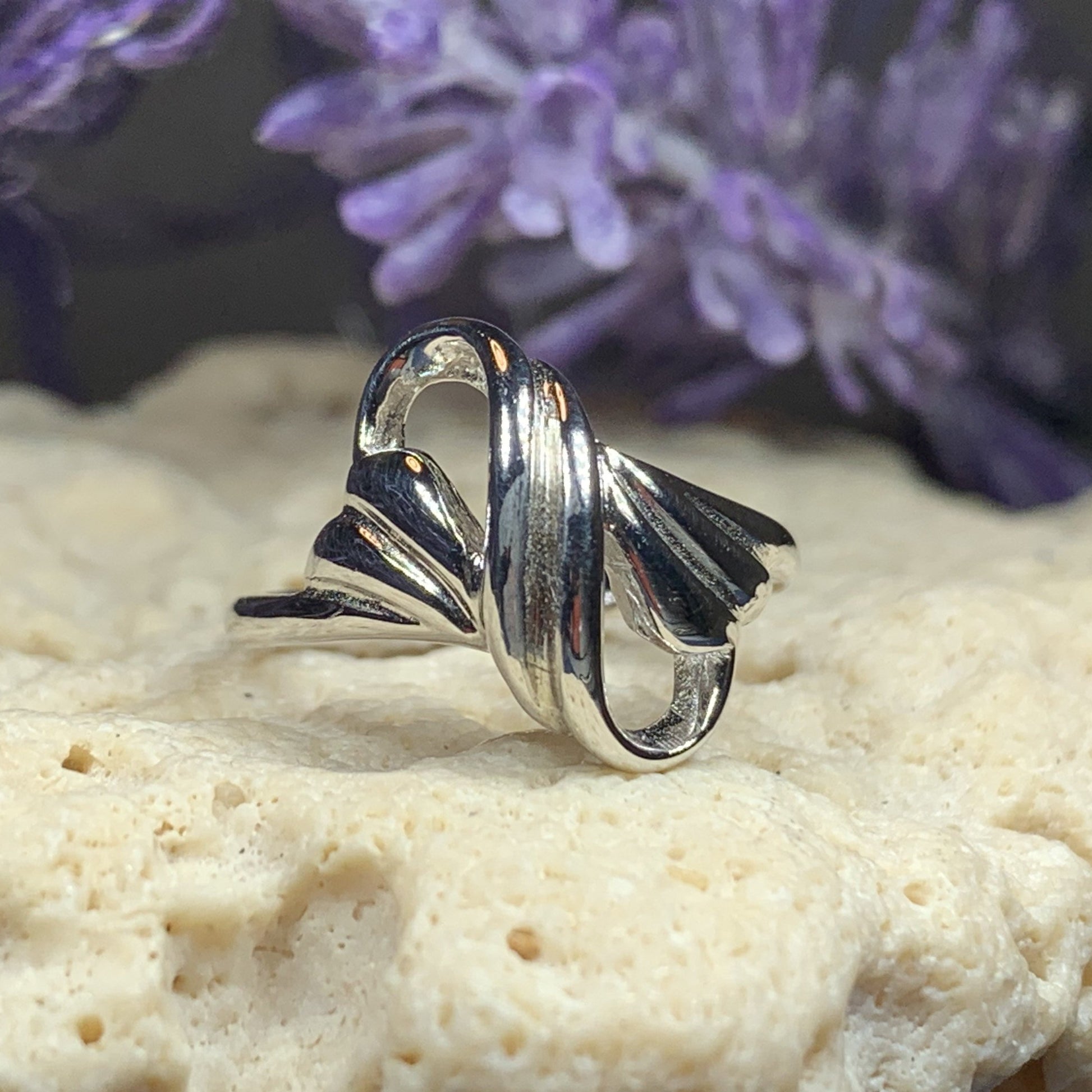 Celtic Knot Swirl Ring — view 5