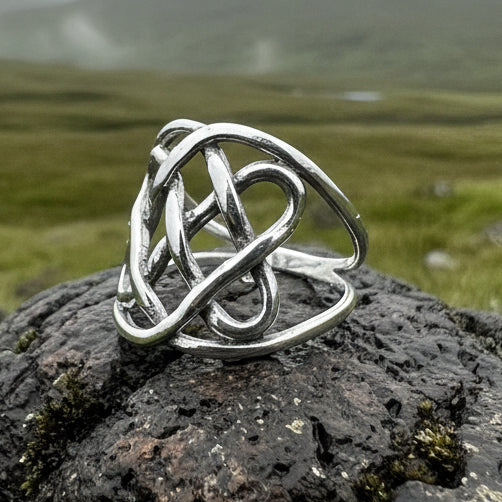 Classic Celtic Knot Ring in Sterling Silver