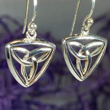 Load image into Gallery viewer, Celtic Trinity Knot Drop Earrings
