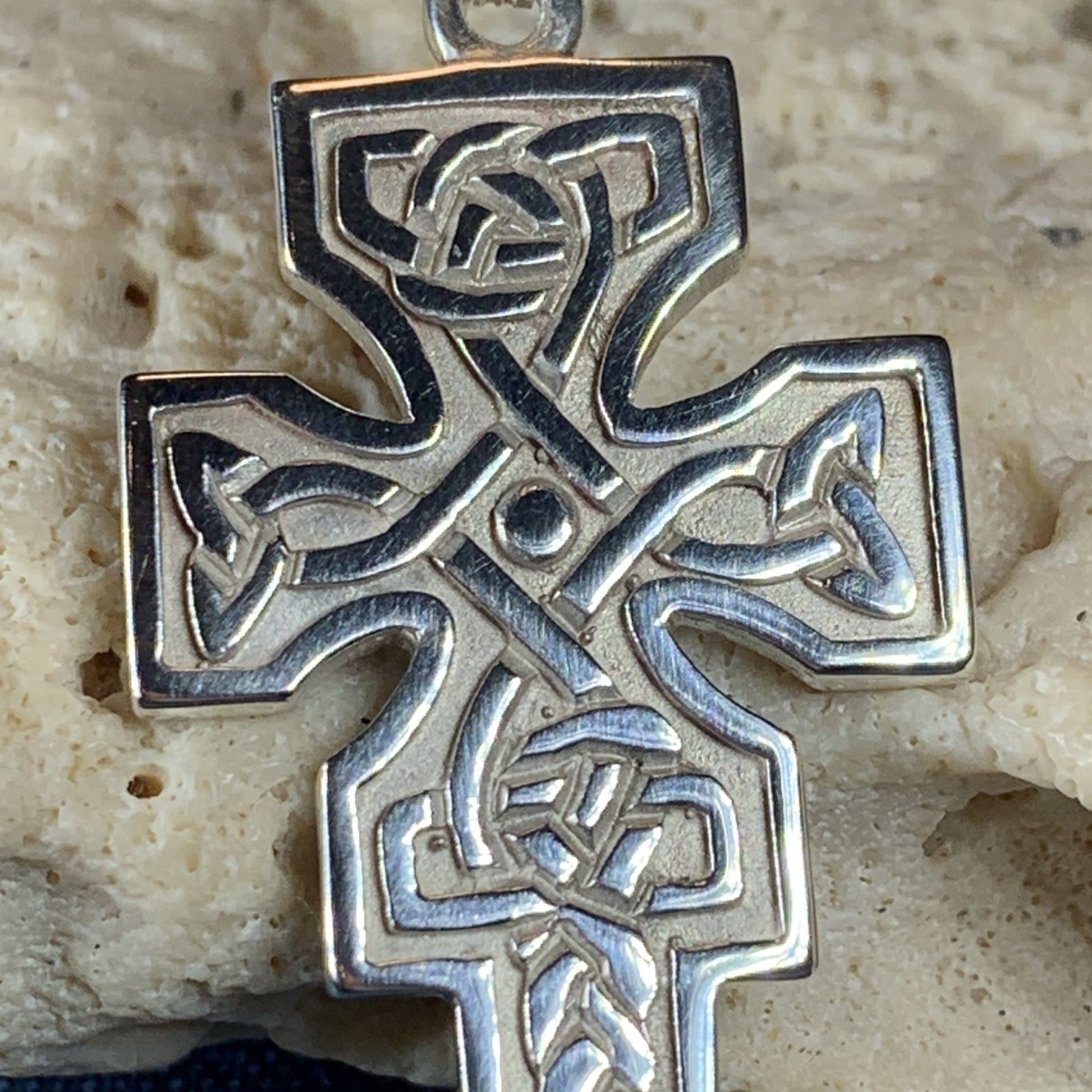 Mura Scottish Celtic Cross Necklace - Handmade in Scotland — view 11