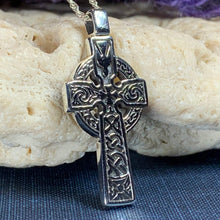 Load image into Gallery viewer, Dove of Peace Celtic Cross Necklace

