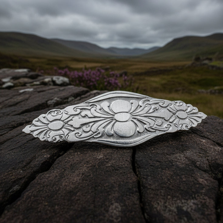 Celtic Flowers Hair Clip for Women