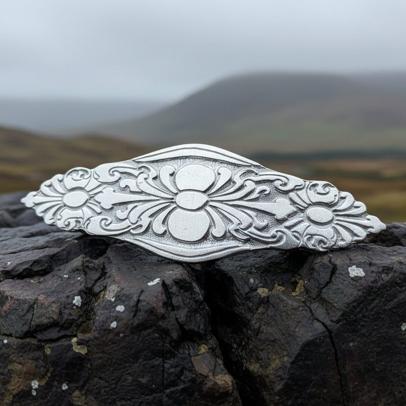 Celtic Flowers Hair Clip for Women