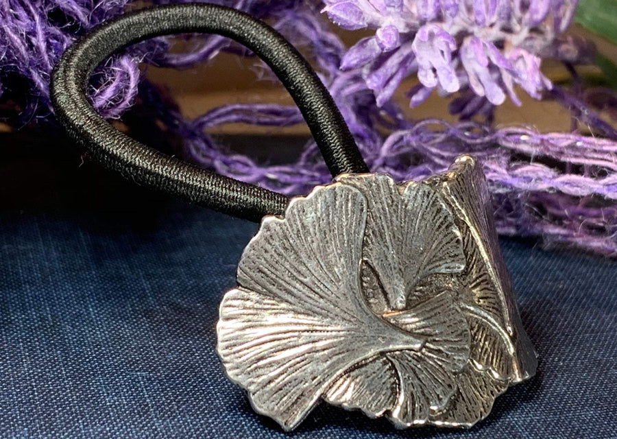 Gingko Ponytail Holder